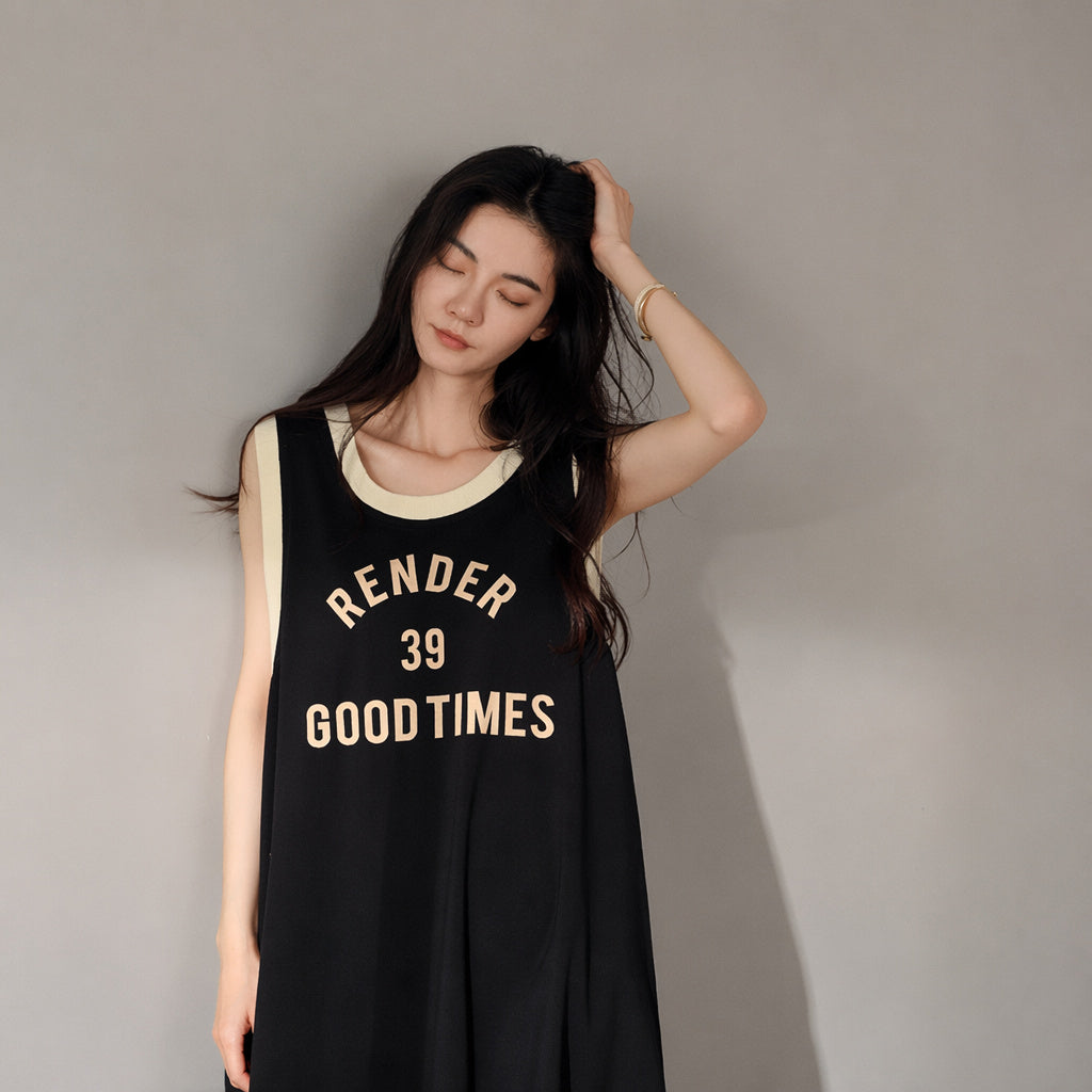 Sleek Cotton Sleeveless Nightdress