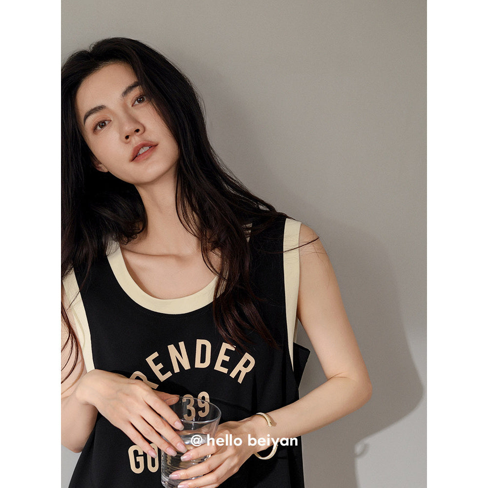 Sleek Cotton Sleeveless Nightdress