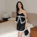 Ice Silk Camisole Shorts Set