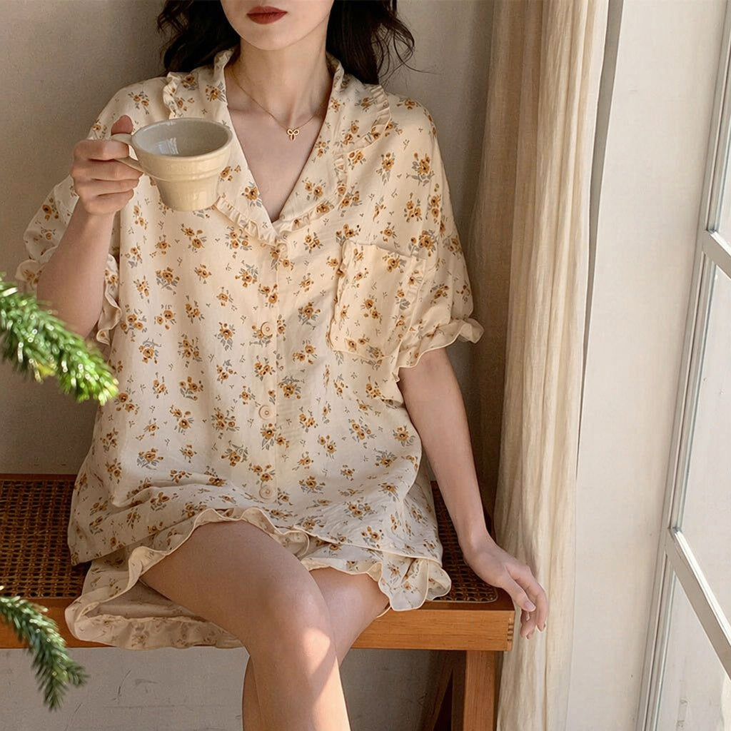 Women's Short Sleeve Pajama Set