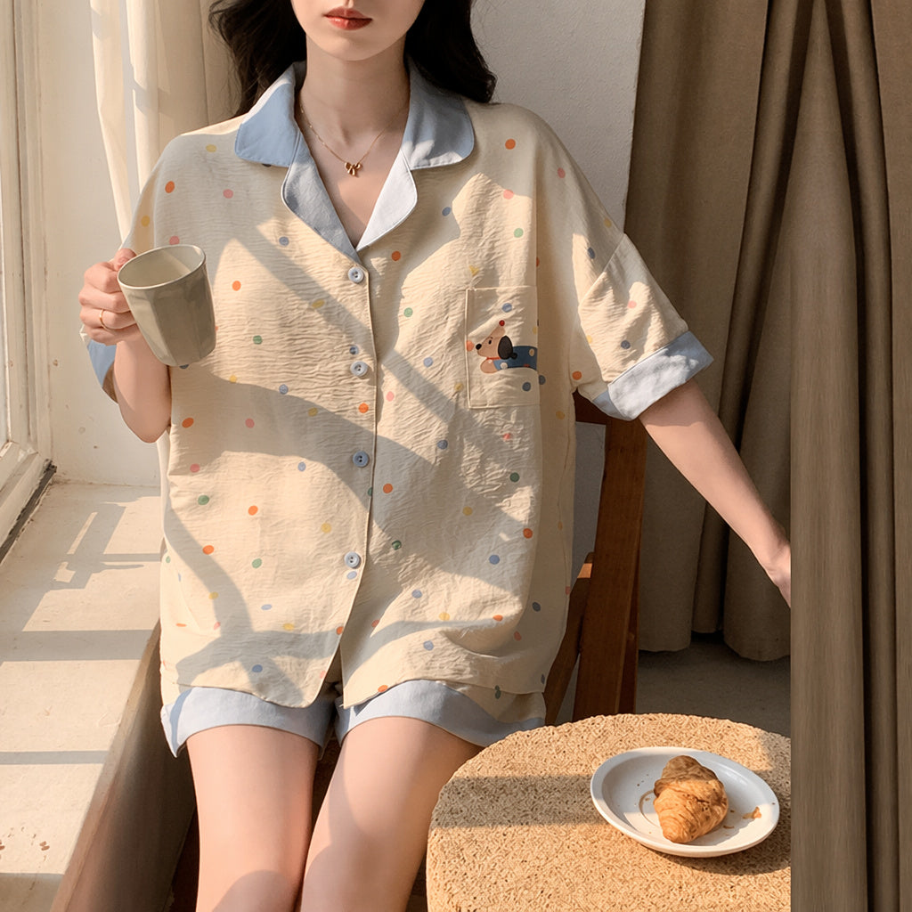 Women's Short Sleeve Pajama Set