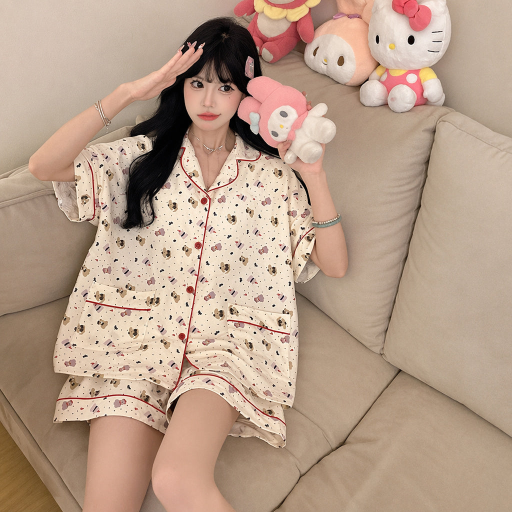 Women's Short Sleeve Pajama Set
