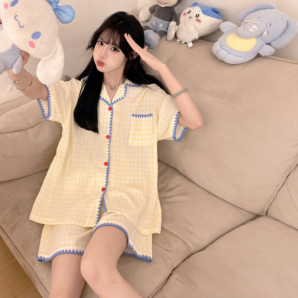 Women's Short Sleeve Pajama Set
