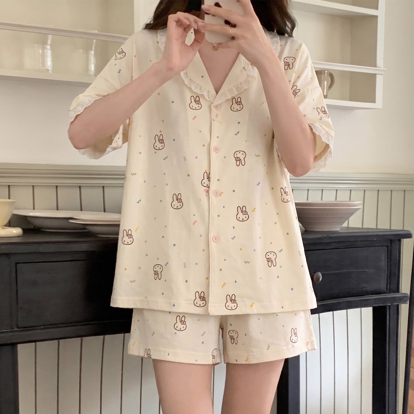 Women's Short Sleeve Pajama Set