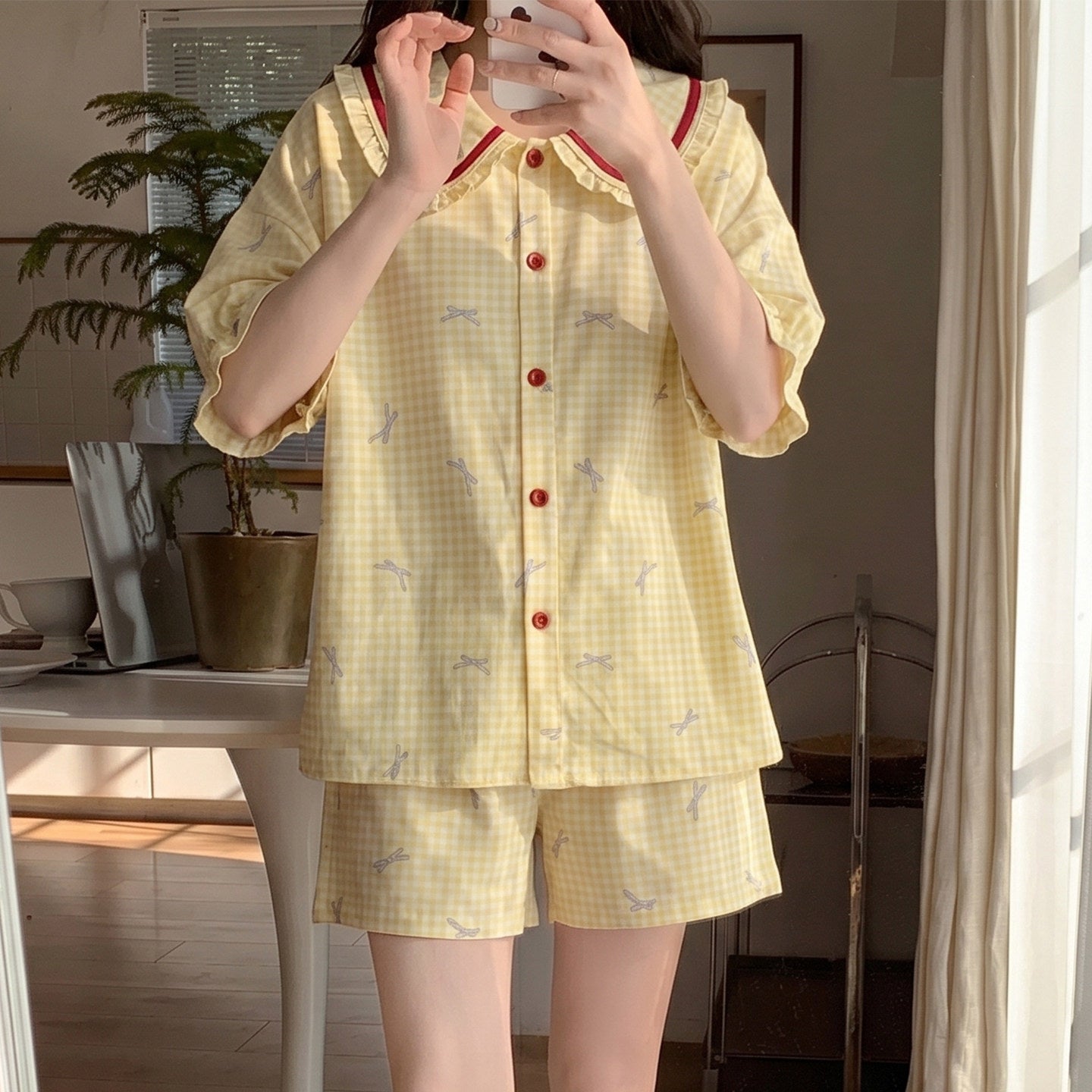 Women's Short Sleeve Pajama Set
