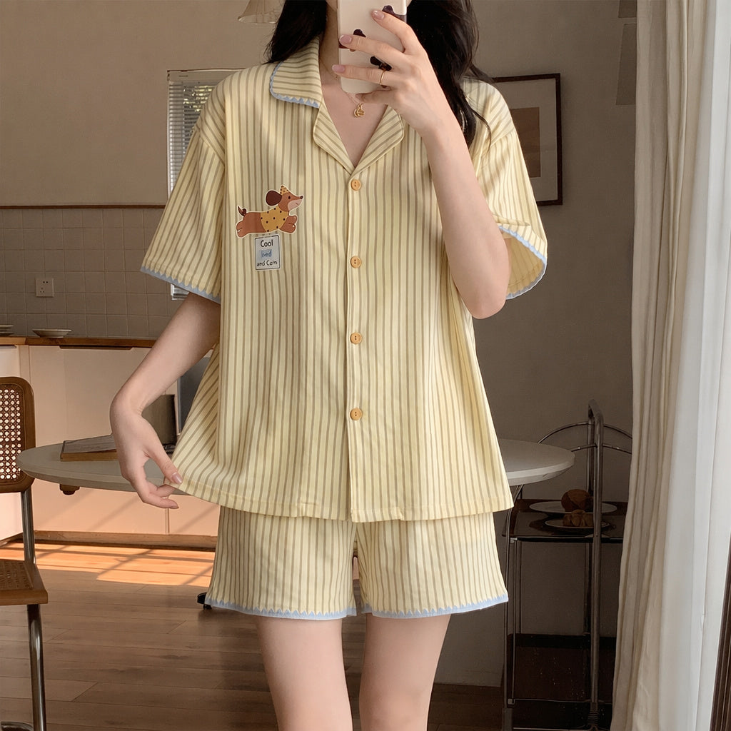 Women's Short Sleeve Pajama Set
