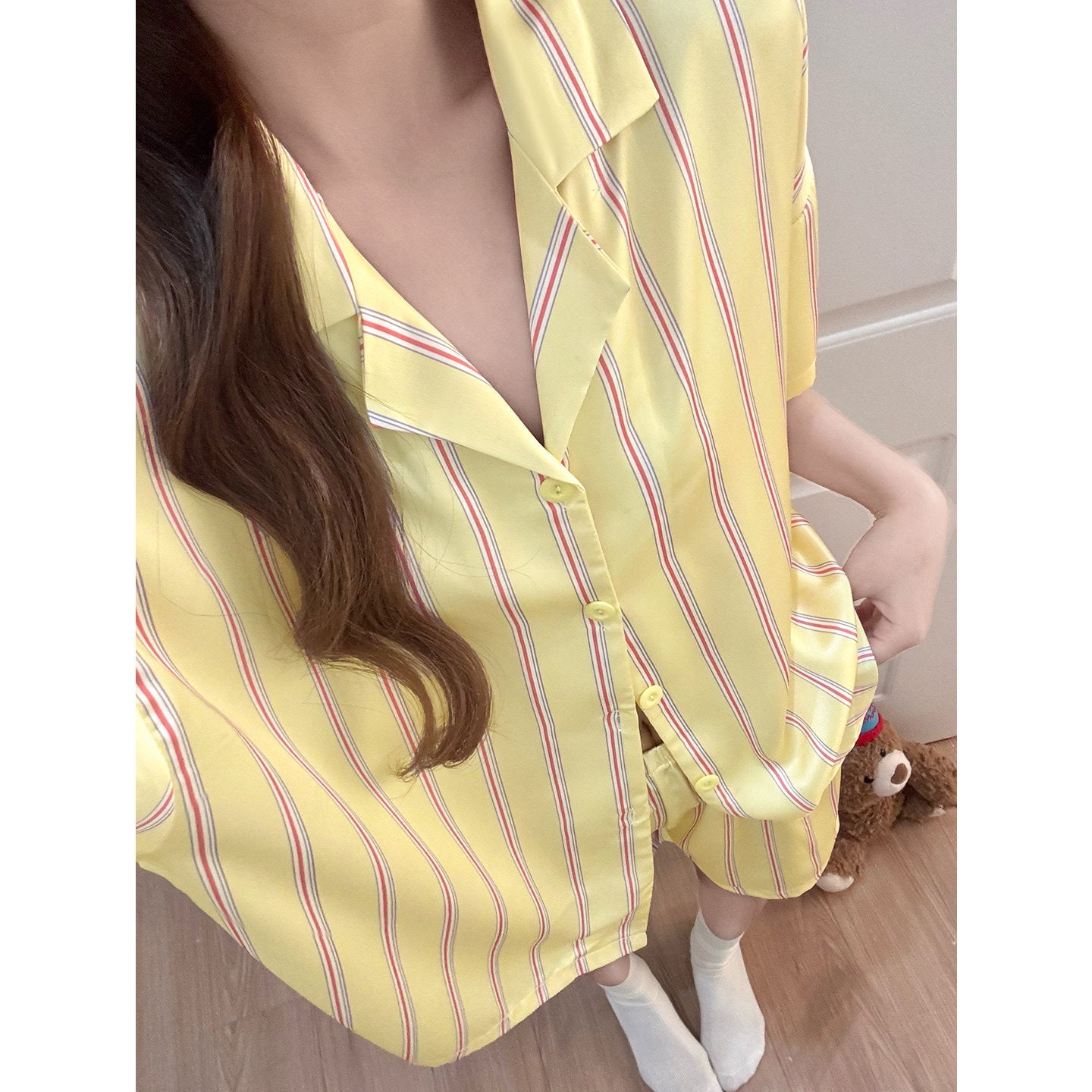 Satin Ice Silk Sleepwear Set