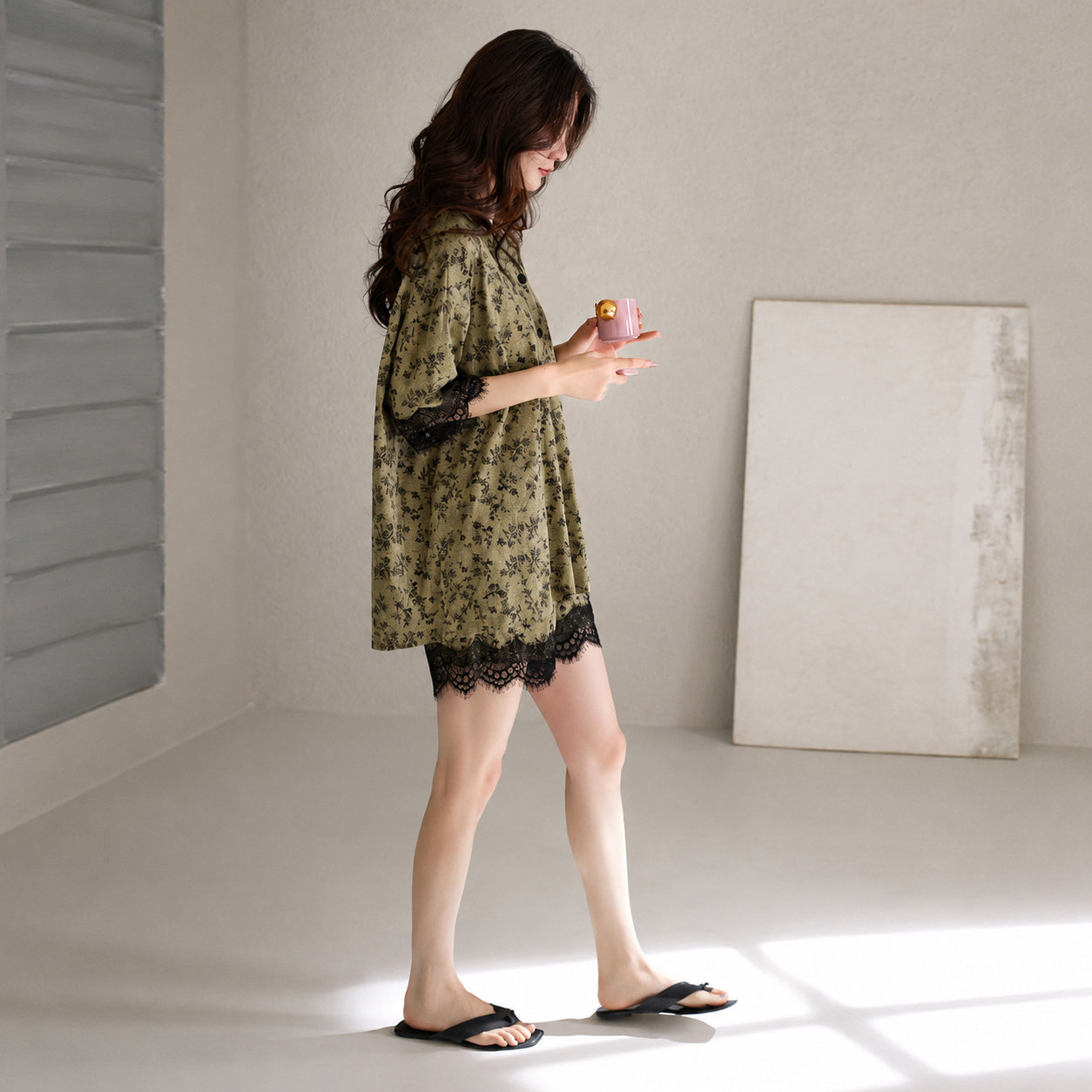 Cool-Touch Watercolor Pajama Set