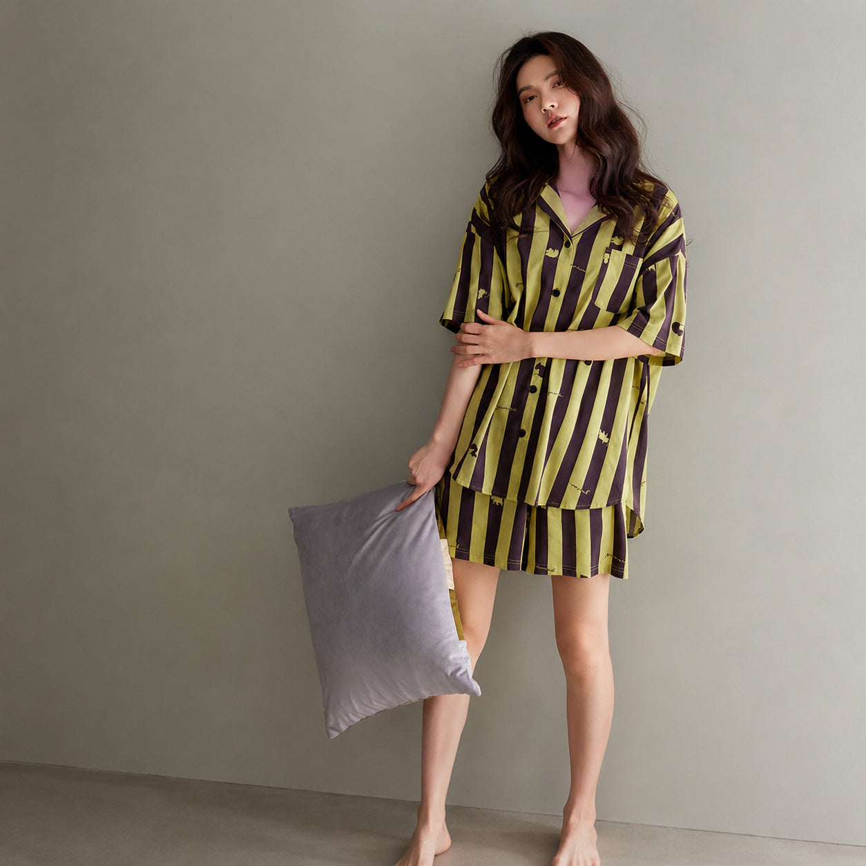 Cool-Touch Watercolor Pajama Set