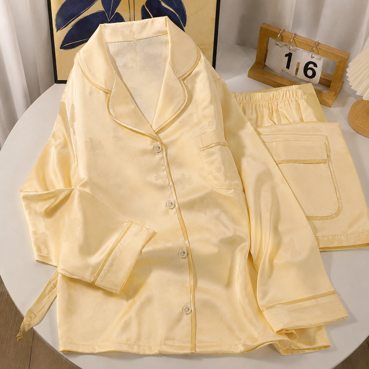 Butterfly Silk Pajama Gift Set