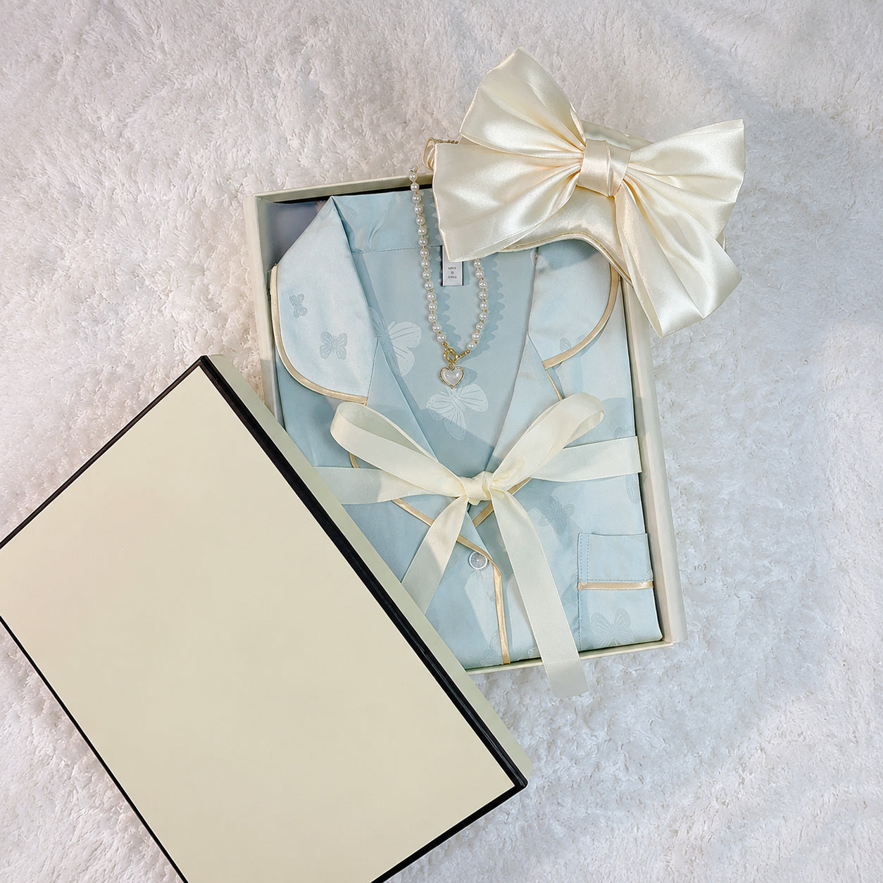 Butterfly Silk Pajama Gift Set