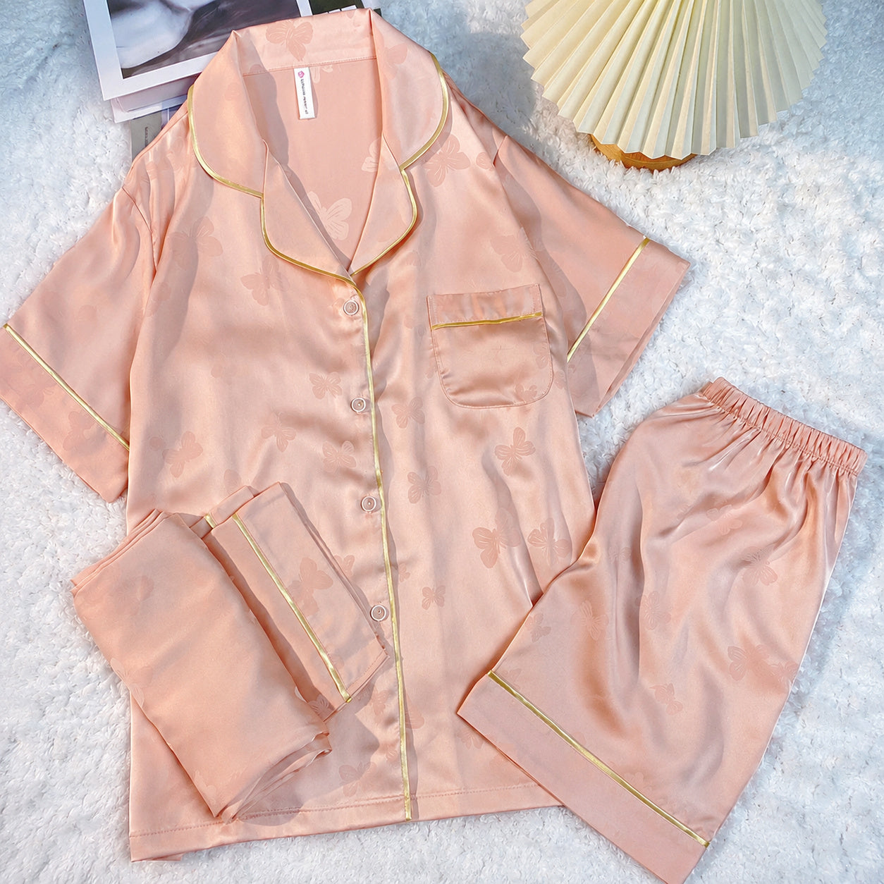 Butterfly Silk Pajama Gift Set