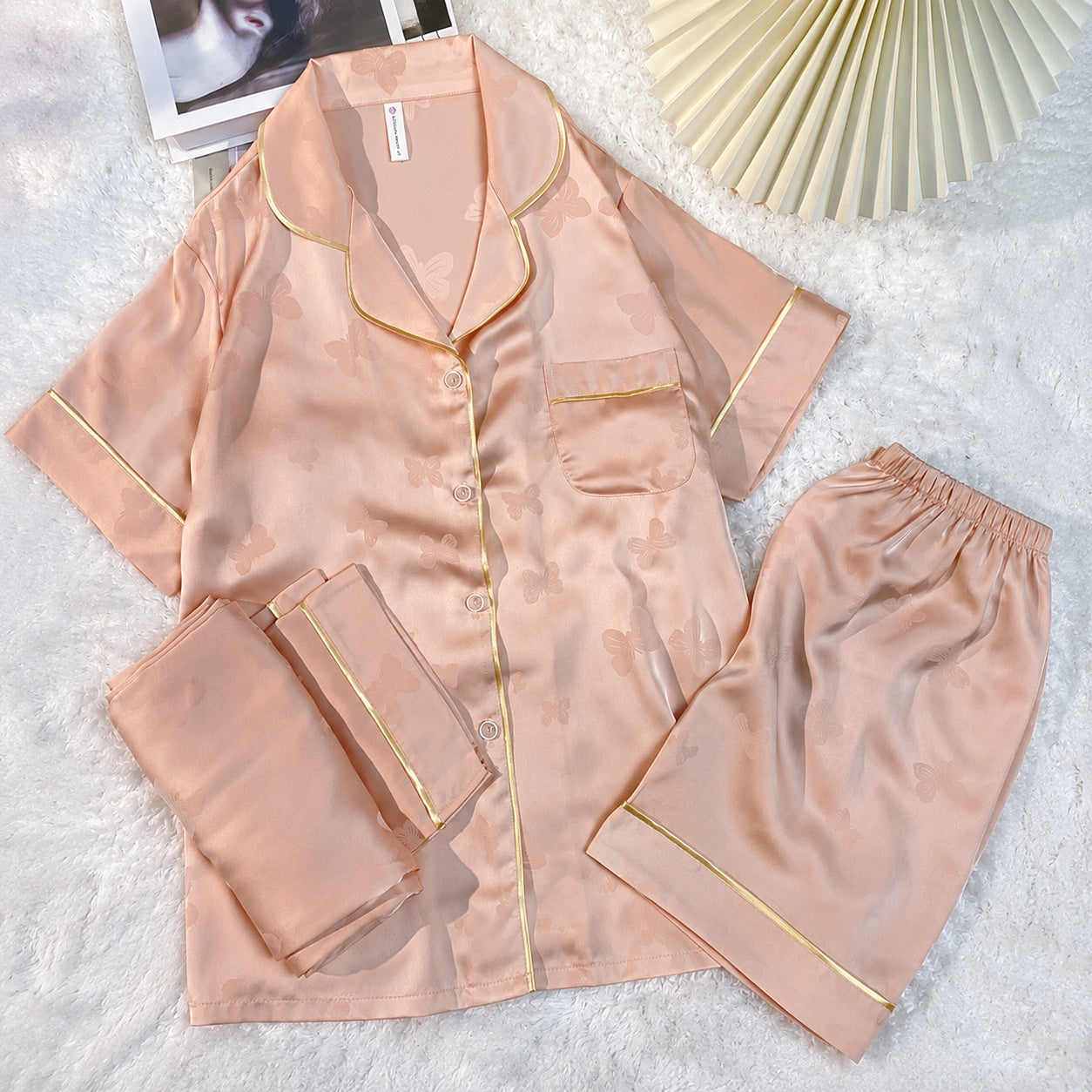 Butterfly Silk Pajama Gift Set