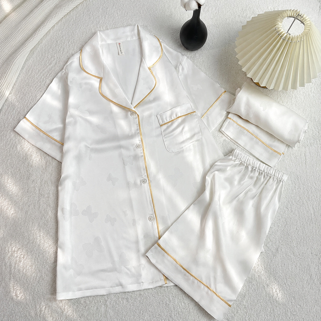 Butterfly Silk Pajama Gift Set