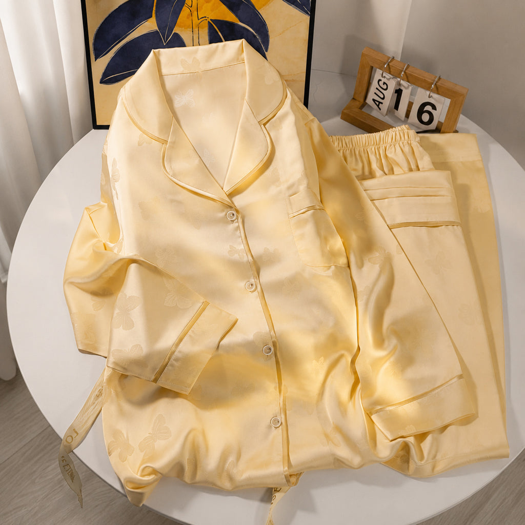 Butterfly Silk Pajama Gift Set