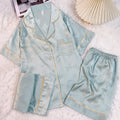 Ice Silk Sleep Set With Bra