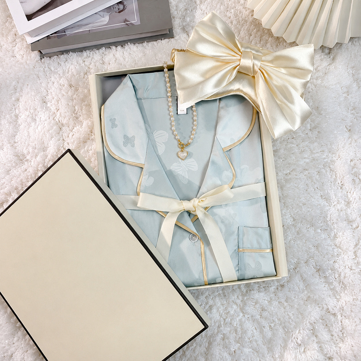 Ice Silk Sleep Set With Bra
