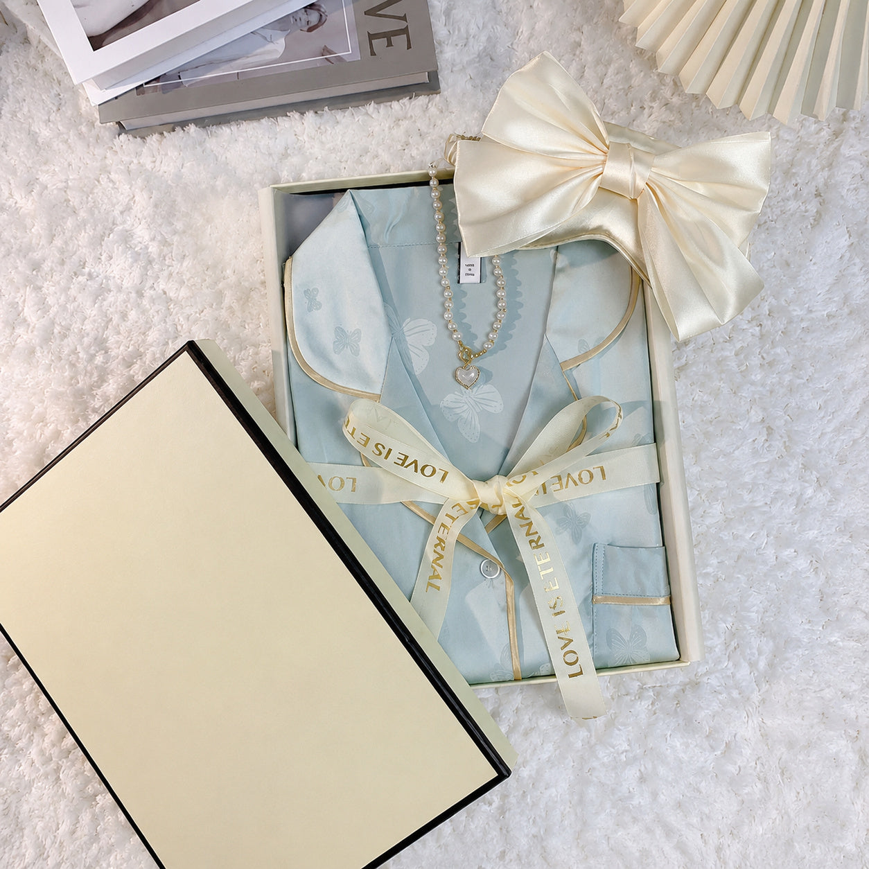 Ice Silk Sleep Set With Bra