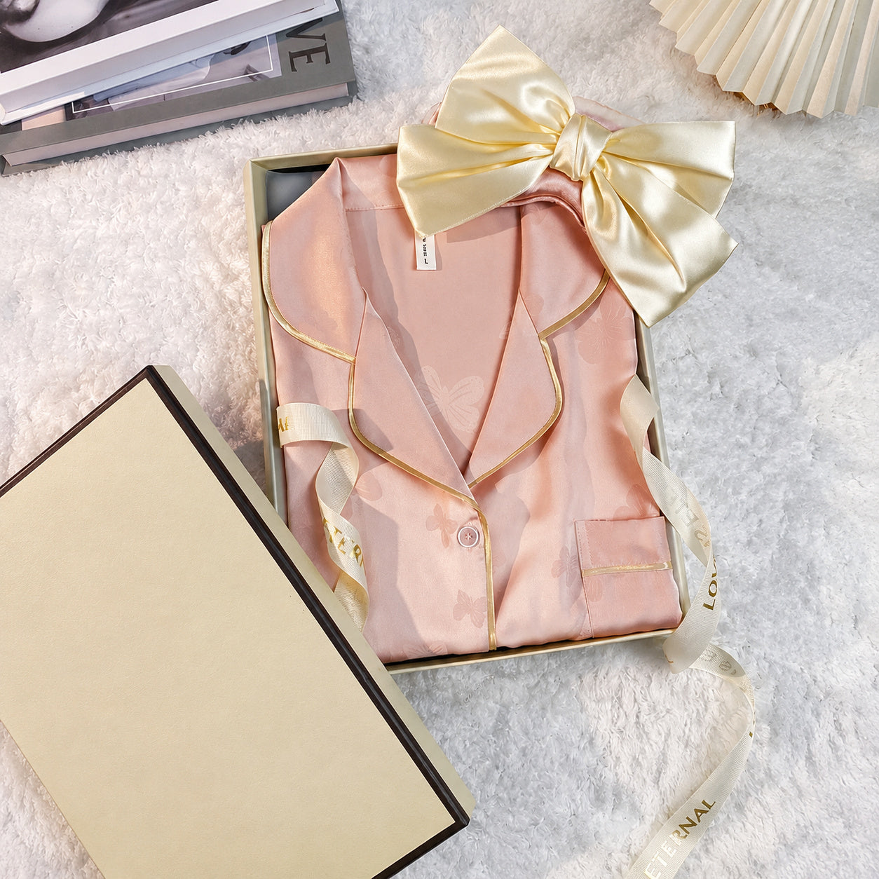 Ice Silk Sleep Set With Bra