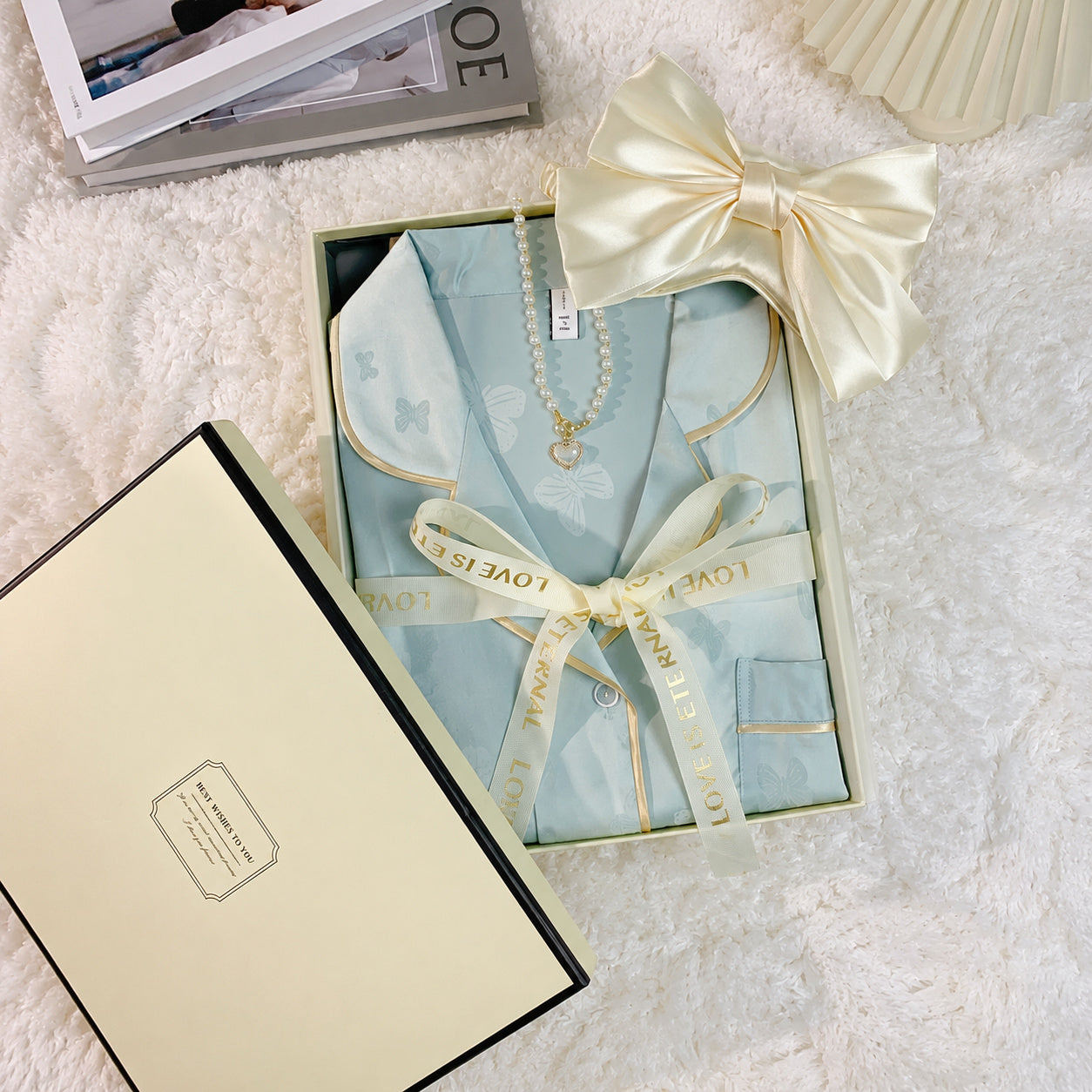 Ice Silk Sleep Set With Bra