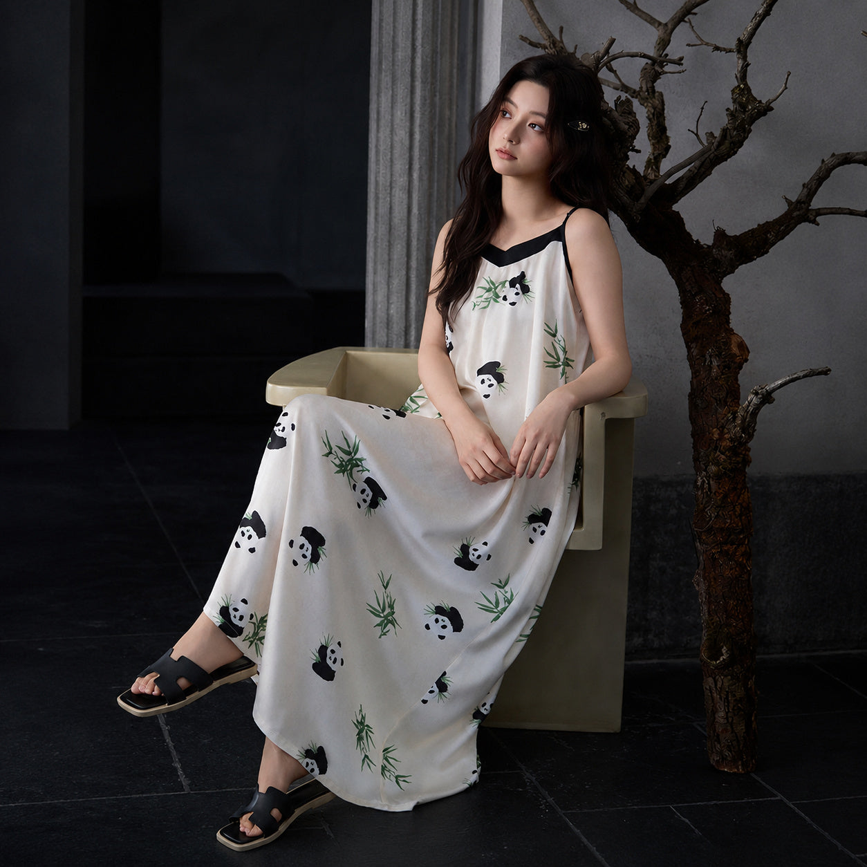 Cooling Silk Maxi With Cups