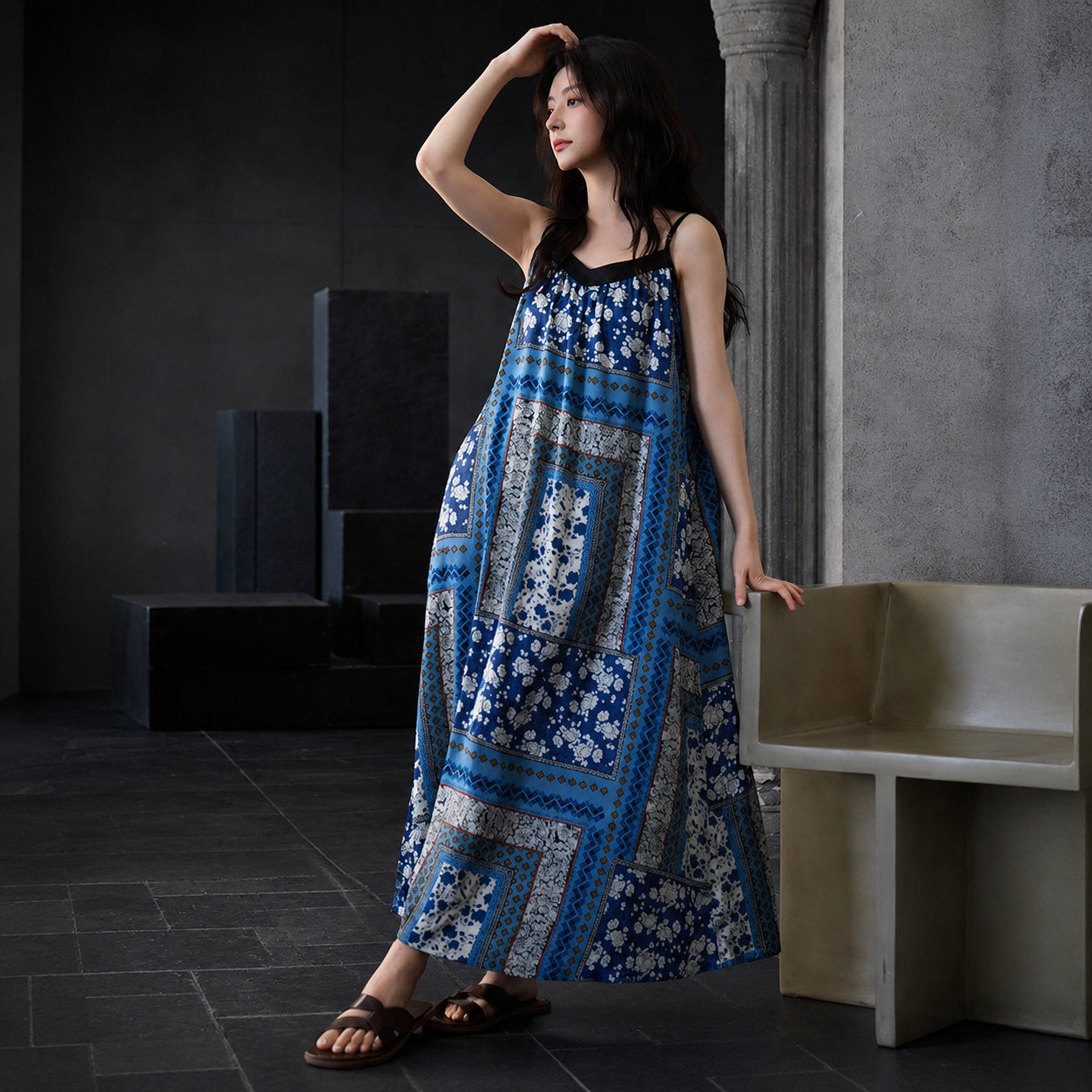 Cooling Silk Maxi With Cups