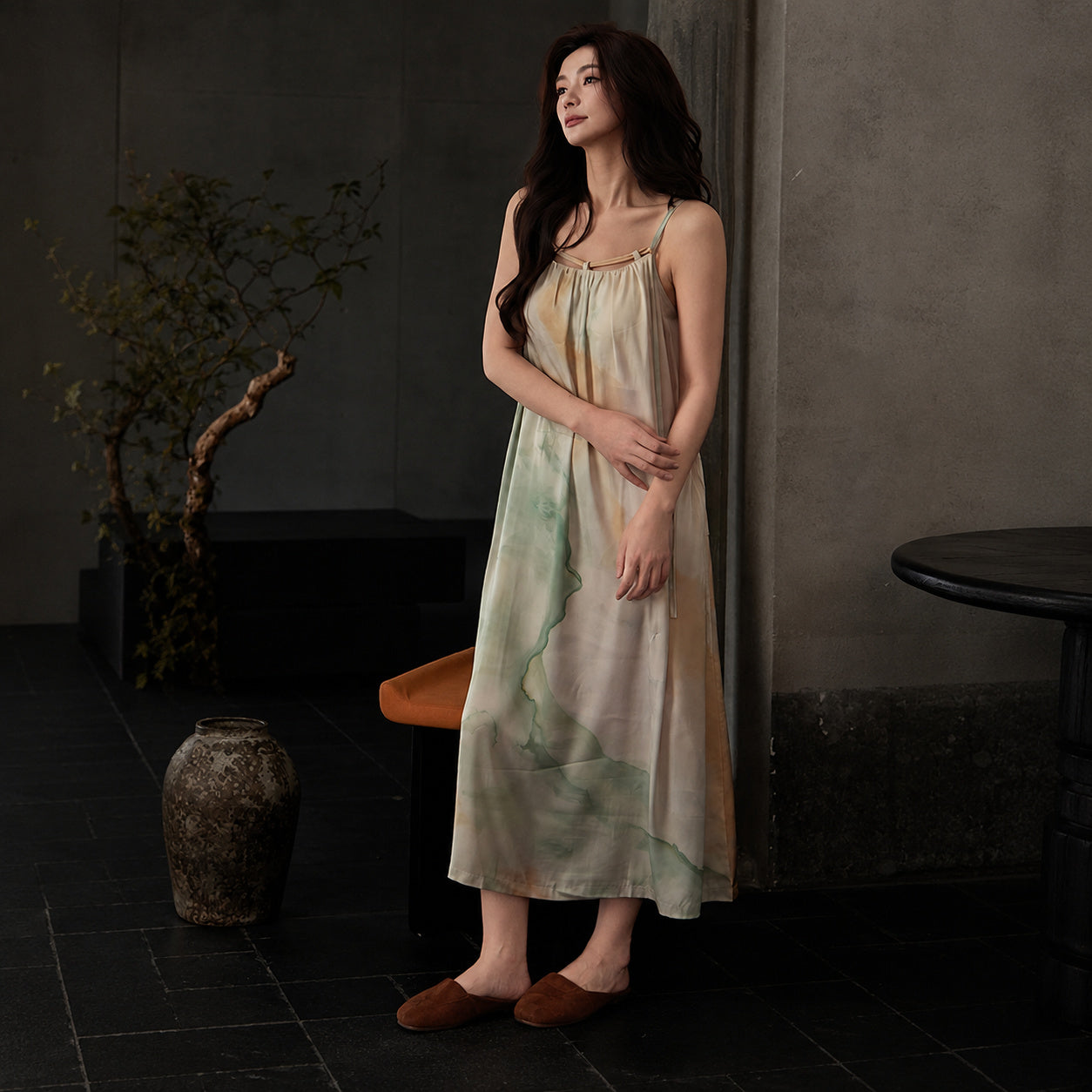 Cooling Silk Maxi With Cups
