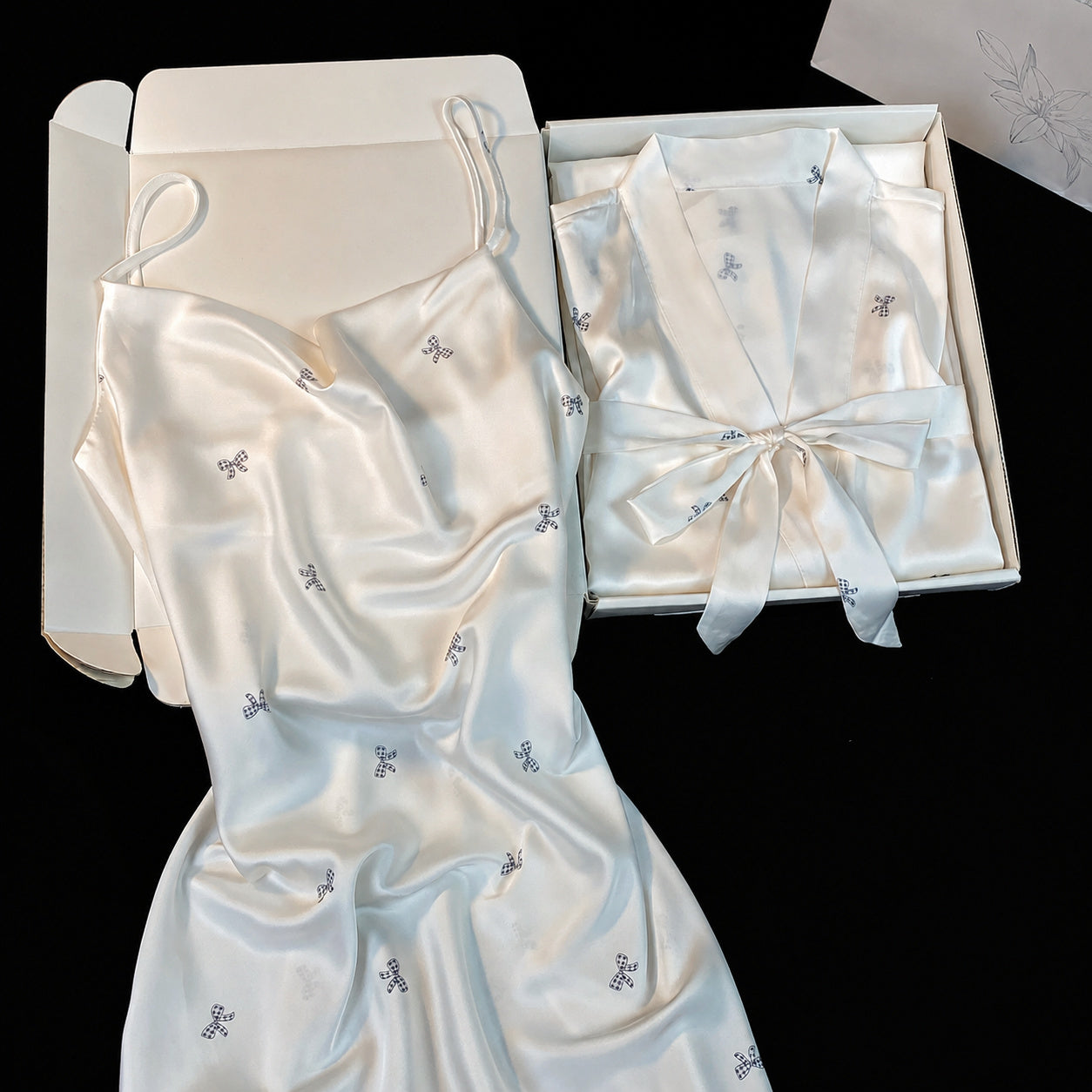 Silky Camisole Kimono Gift Set