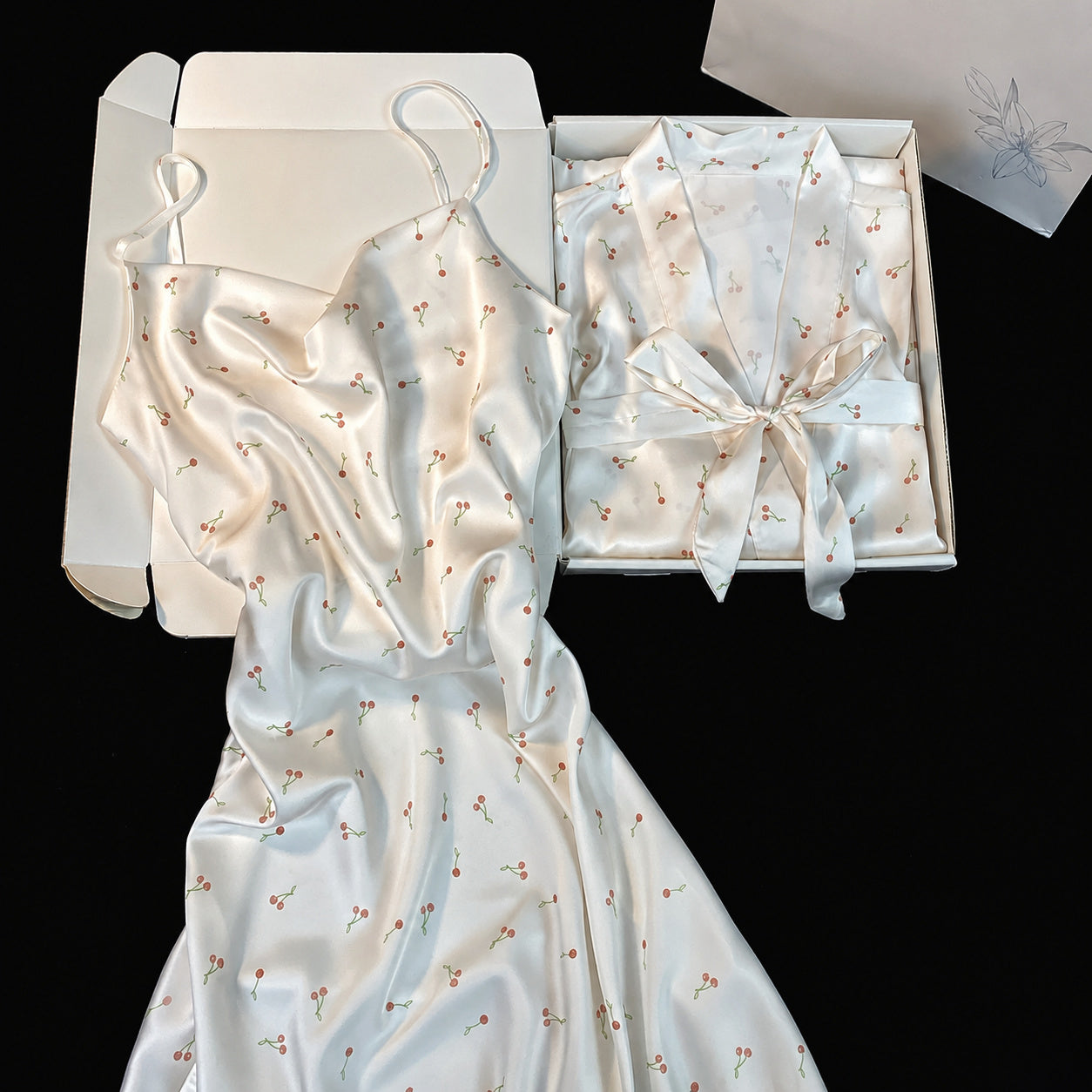 Silky Camisole Kimono Gift Set