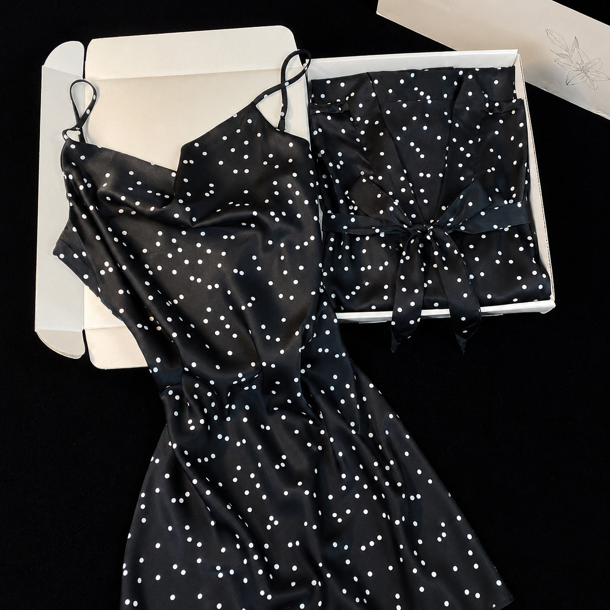 Silky Camisole Kimono Gift Set