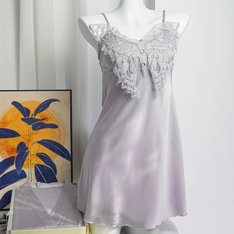 Silky Camisole Kimono Gift Set