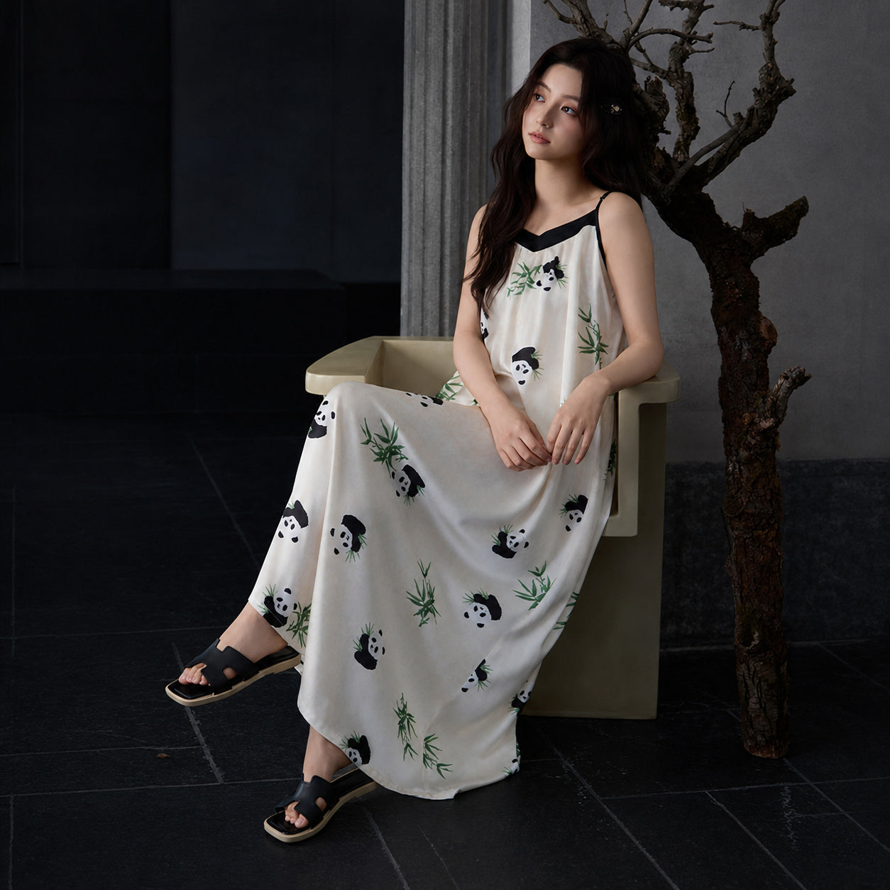 Cool-Touch Silk Slip With Cups