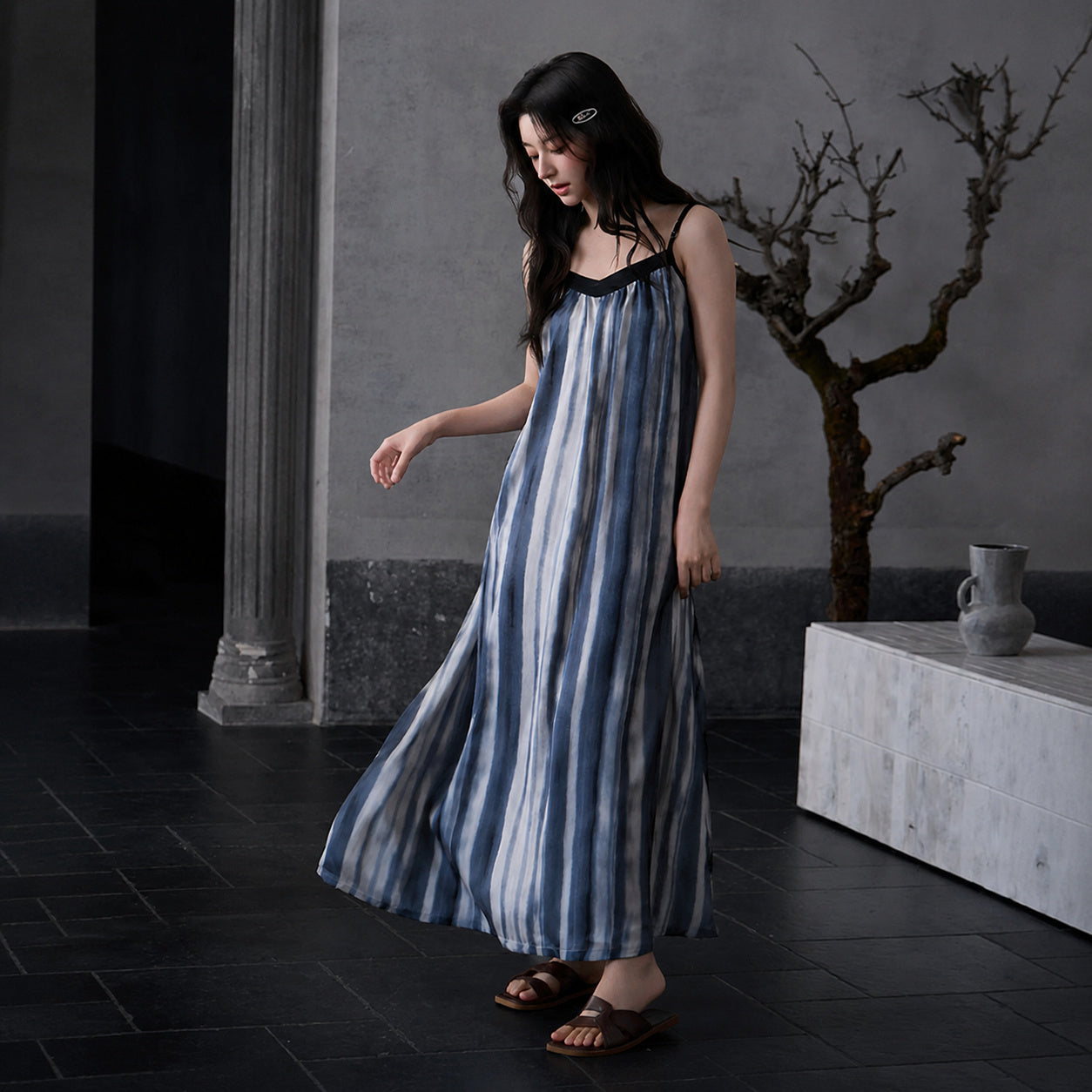 Cool-Touch Silk Slip With Cups