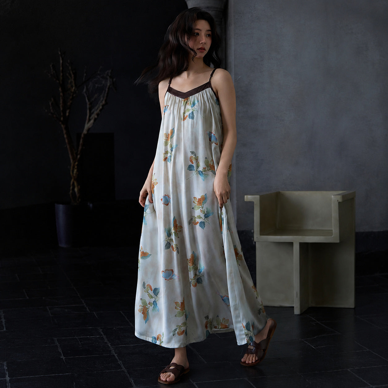 Cool-Touch Silk Slip With Cups