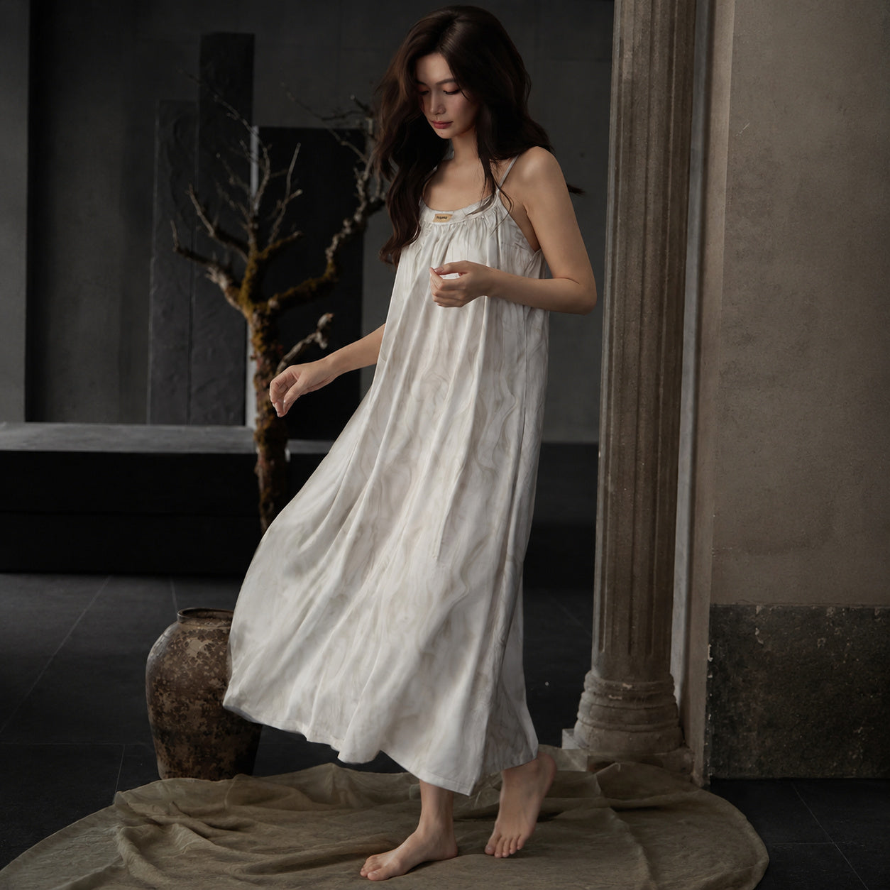 Cooling Silk Maxi Dress