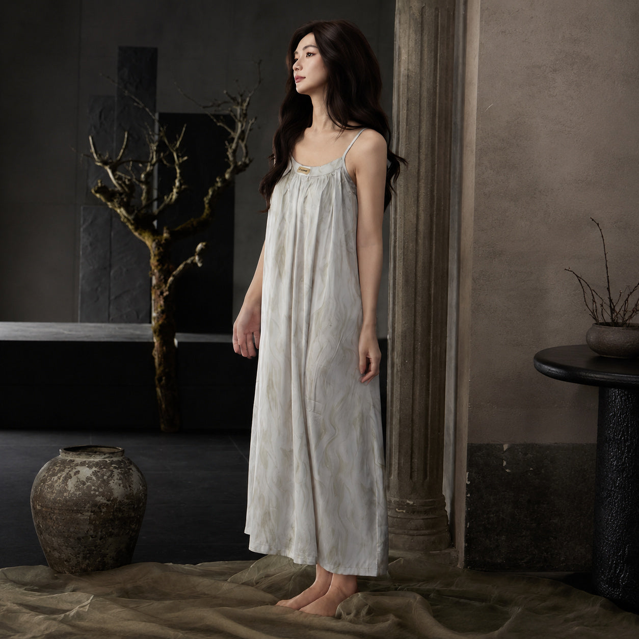Cooling Silk Maxi Dress