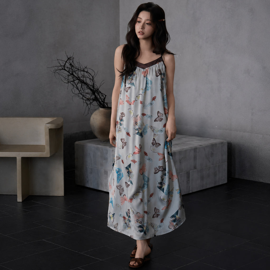 Cooling Silk Maxi Nightdress