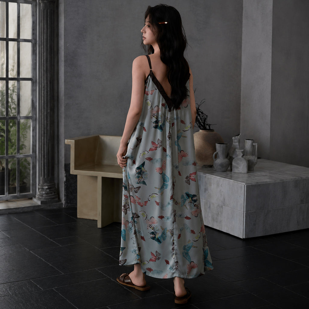 Cooling Silk Maxi Nightdress