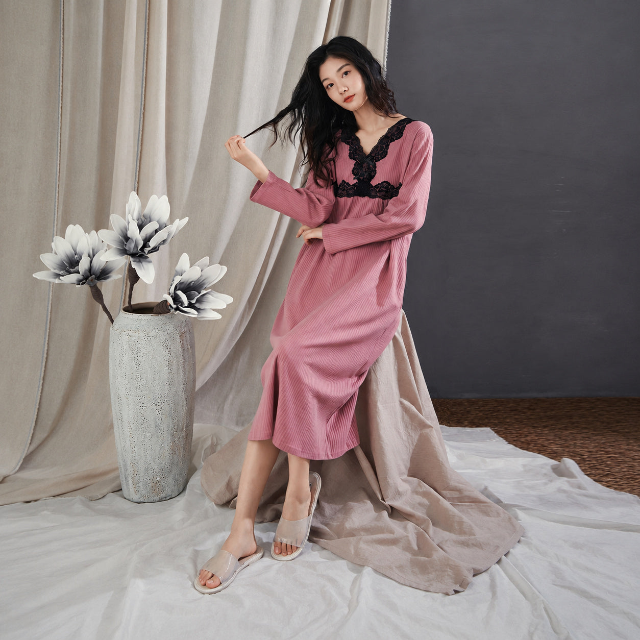 Cotton Lace Sleep Dress