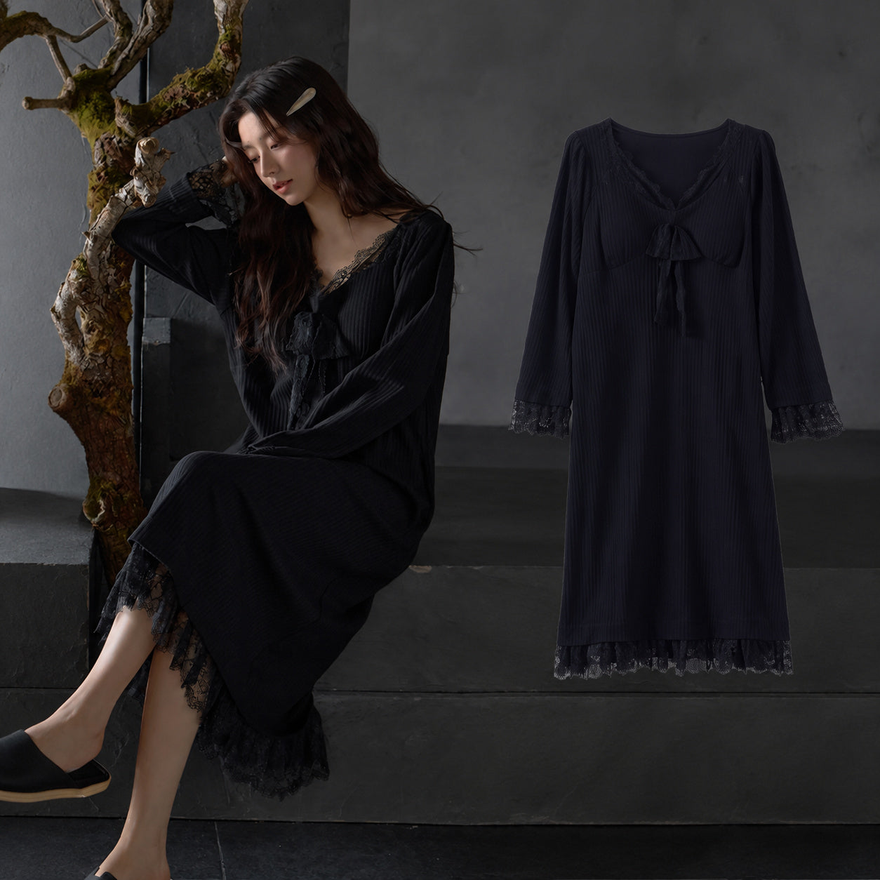 Cotton Lace Sleep Dress