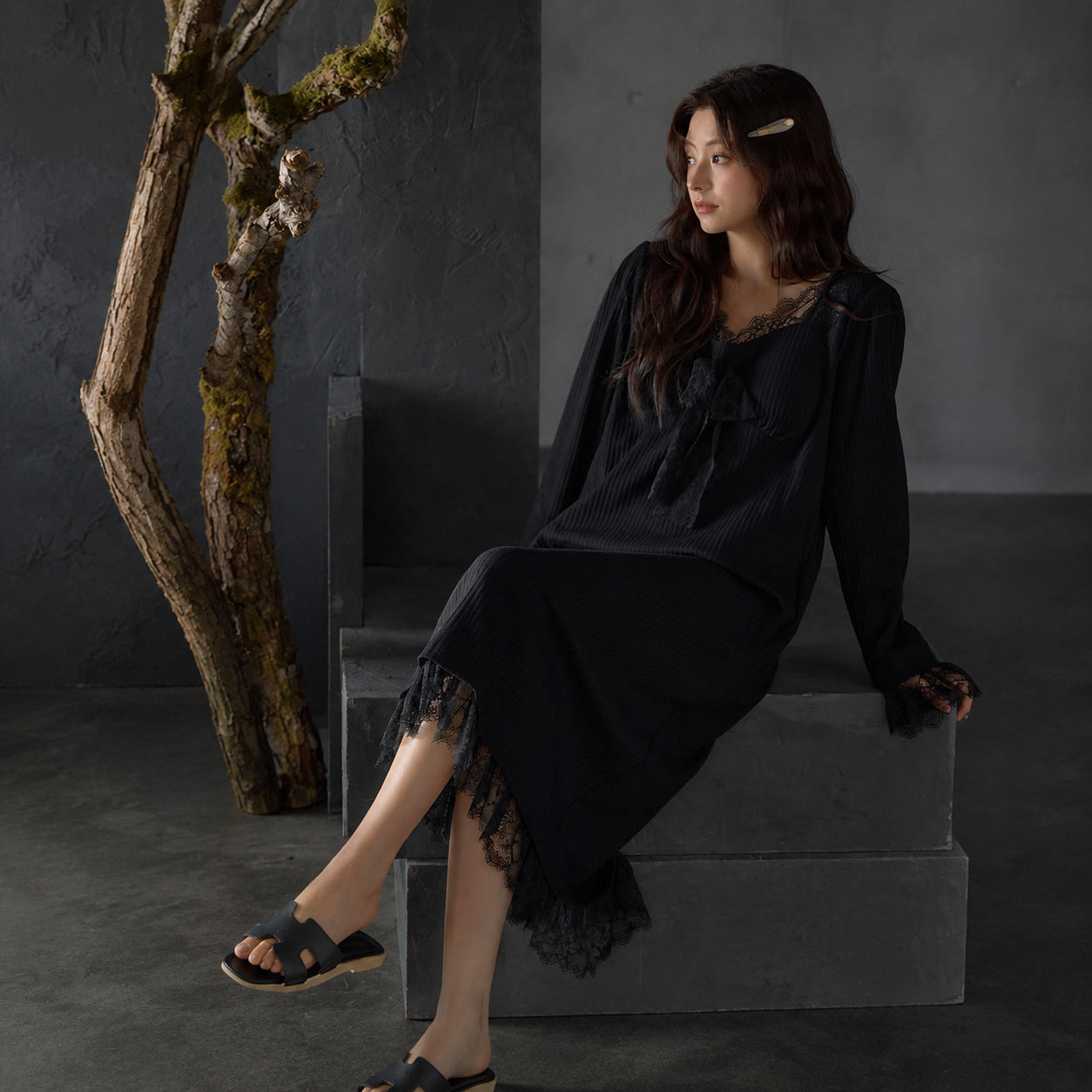 Cotton Lace Sleep Dress