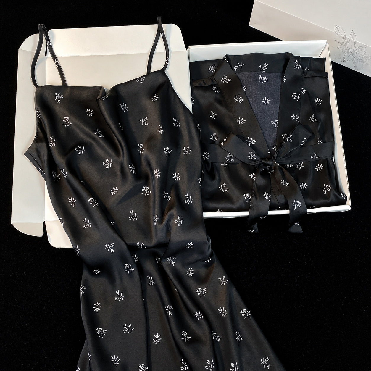 Cooling Silk Robe Set