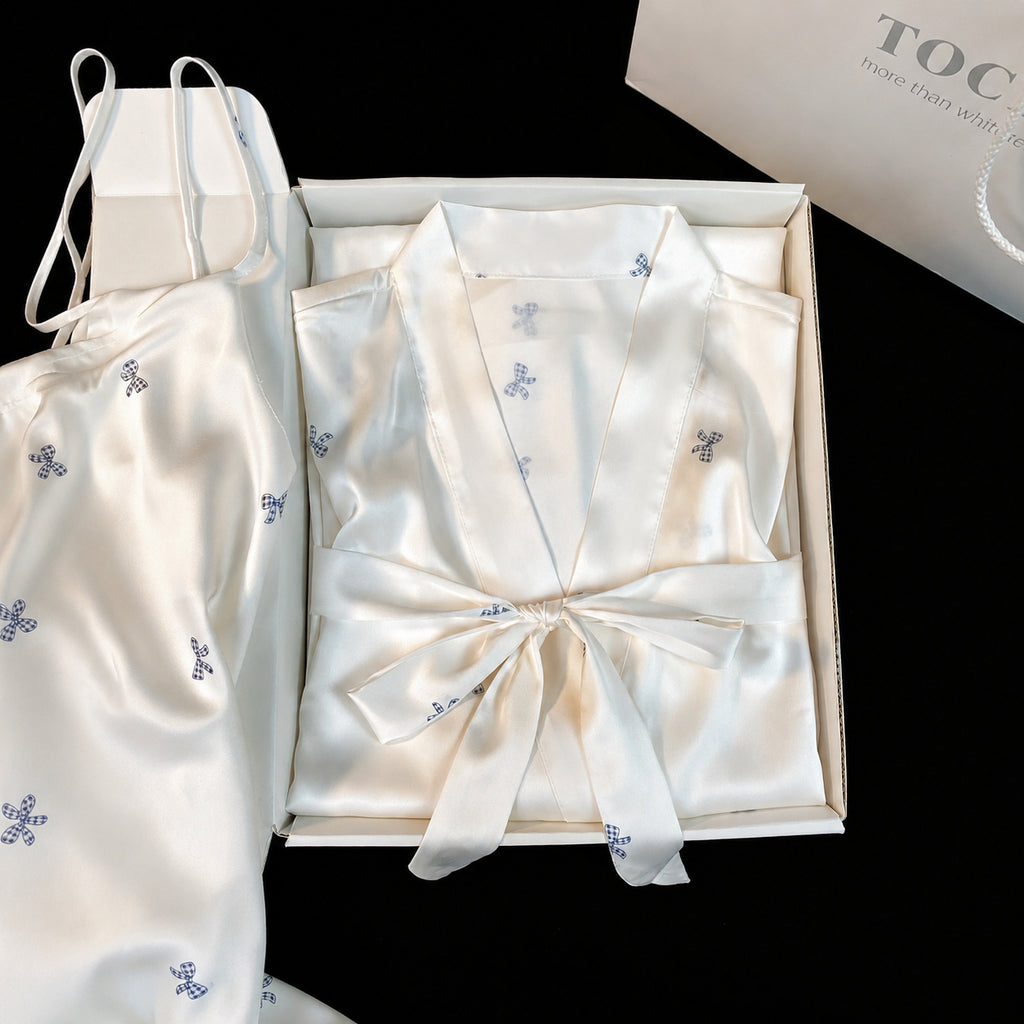 Cooling Silk Robe Set