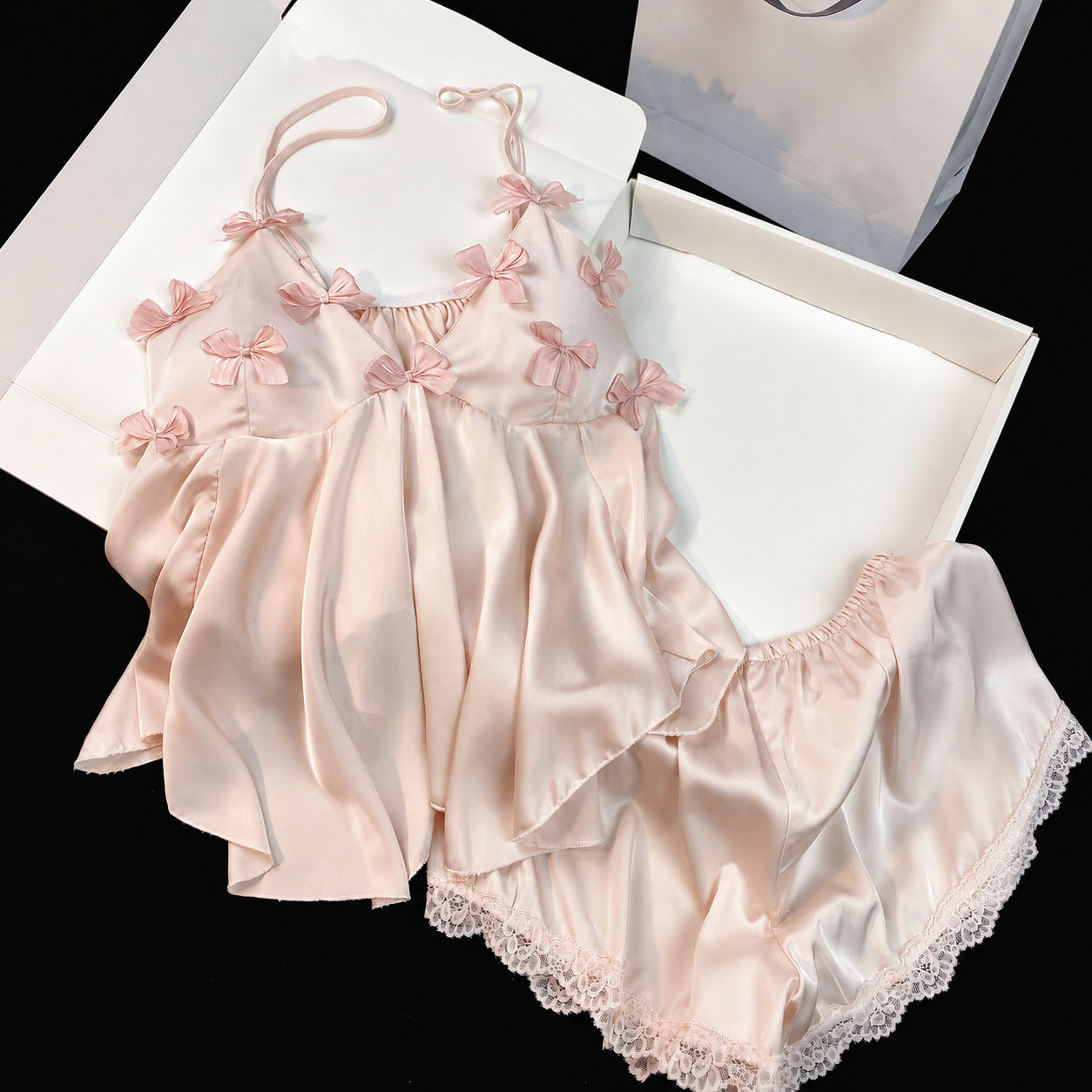 Ice-Silk Cami Shorts Set