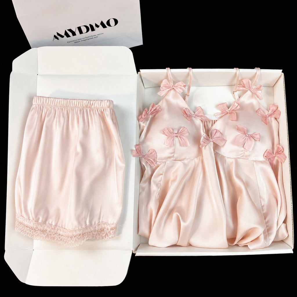 Ice-Silk Cami Shorts Set