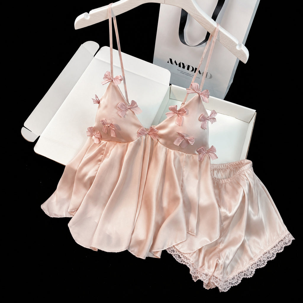Ice-Silk Cami Shorts Set