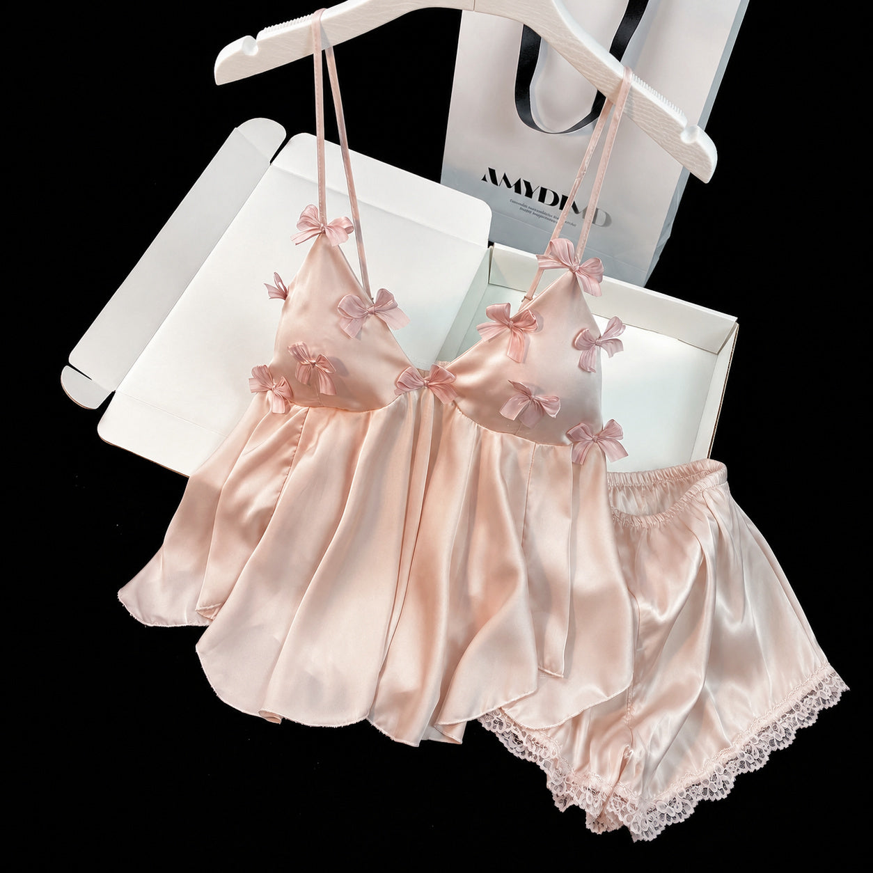 Ice-Silk Cami Shorts Set