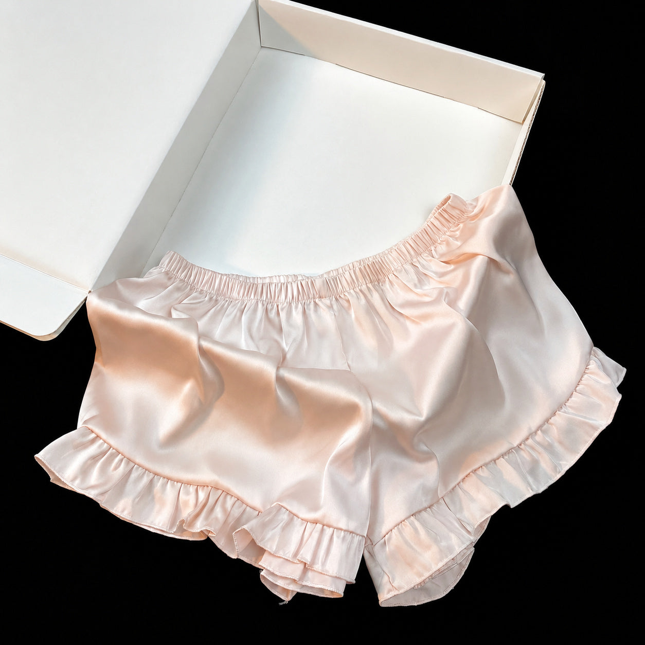 Satin Lace Cami Short Set