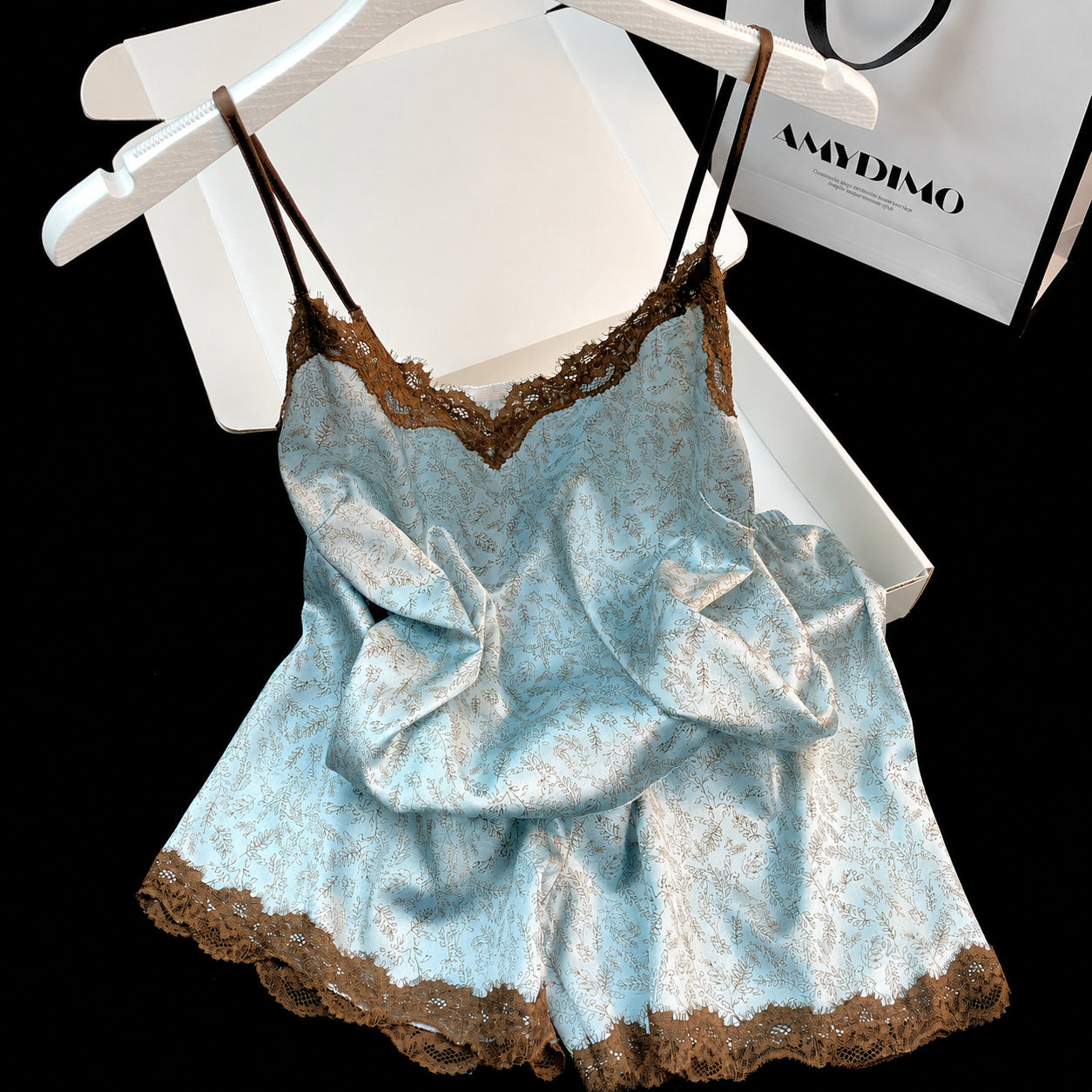 Cooling Satin Lace Sleep Set
