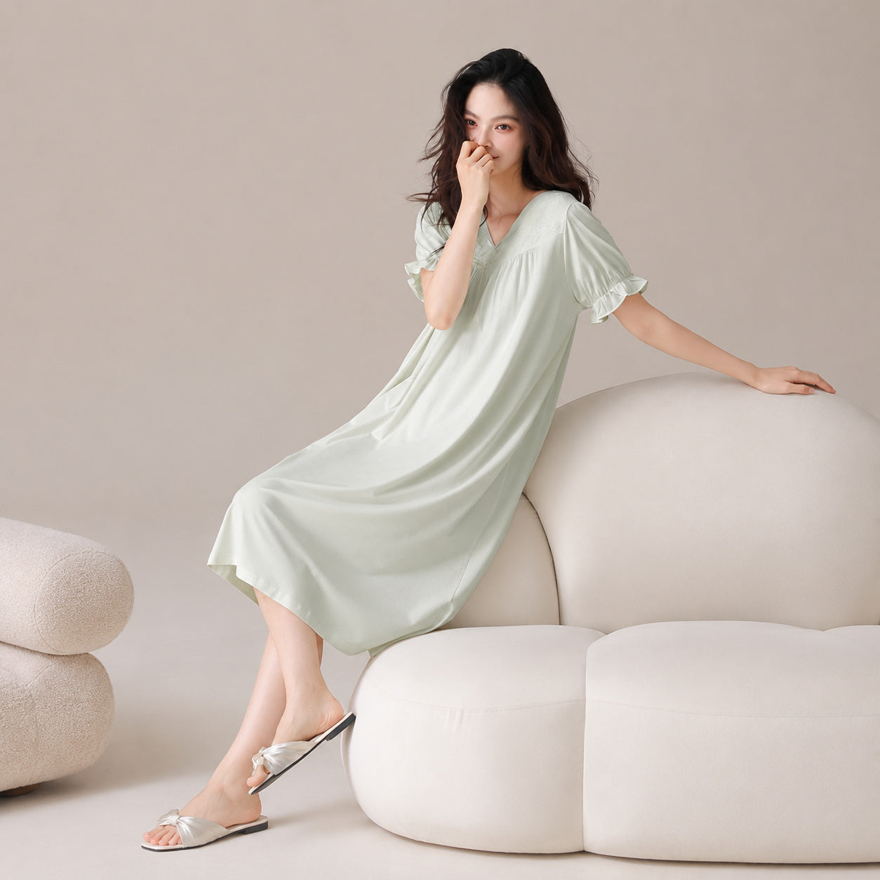 Cloud Soft Cotton Lounge Dress